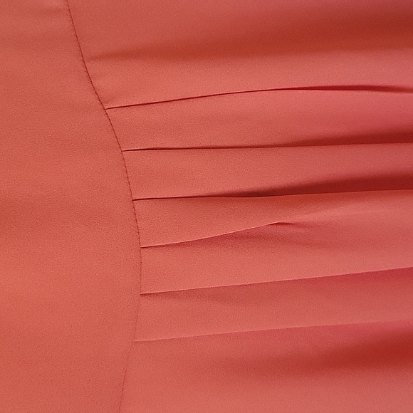 Dr2 L Orange V Neck Hawaiian Blouse NWT - Picture 7 of 8